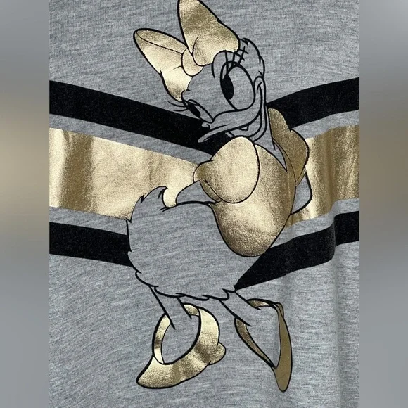 Disney Daisy Duck Womens Short Sleeve Tshirt Size XL Grey Plus Size - Picture 8 of 15